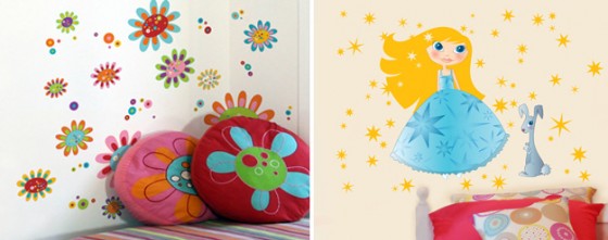 Kids Room Beautiful Wall Stickers Colorful For Girls Bedroom Captivating Wall Decorations For Kids Room