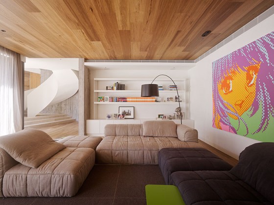 Beautiful Warm Living Room With Oak Ceiling Ideas Ideas