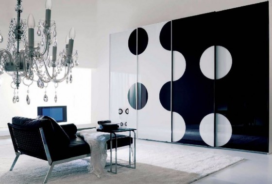 Black White Luxurious Interior Architecture With Lounge Sofa And Modern Wardrobes Ideas Interior Design