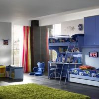 Teen Room Thumbnail size Bright Cool Bedroom Blue Theme For Two Kids