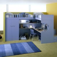 Kids Room Thumbnail size Bunk Beds Blue Design For Twins