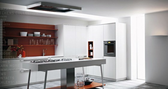 Contemporary Kitchen Design With Blacksplash Burnt Orange And Gray Kitchen