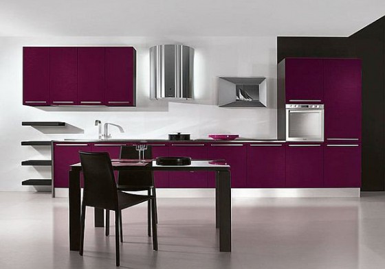 Contemporary Lilac Kitchen Appliances Kitchen