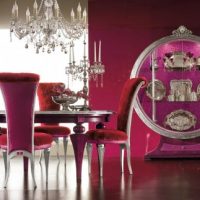 Dining Room Thumbnail size Glamorous Dining Room Design With Elegant Round Cupboard And Lamps
