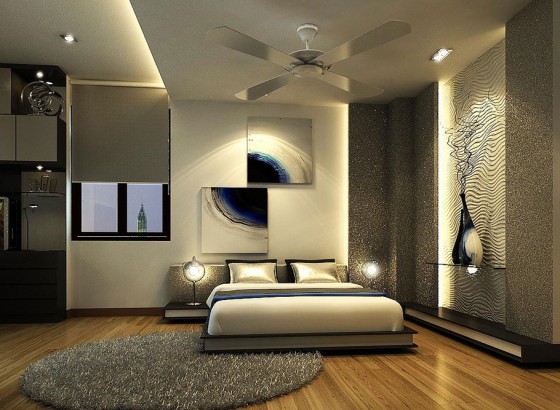 Glamorous Silver Bedroom Design Bedroom