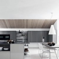 Kitchen Thumbnail size Contemporary Kitchen Design With Blacksplash Burnt Orange And Gray