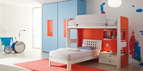 Shining Blue Orange Color For Teenagers Room Teen Room