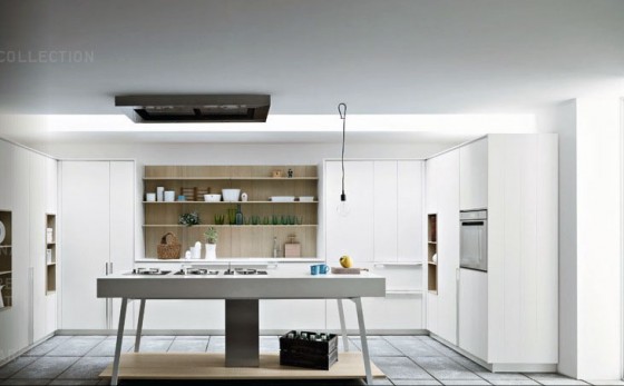 Shining White Kitchen Furniture With Contemporary Styles And Design Kitchen