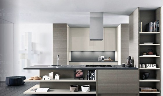 Kitchen Urban Styles Of Kitchen Design With Awesome Light Grey Color Theme And Furniture Cool Contemporary Italian Kitchen Design by CesarCesar