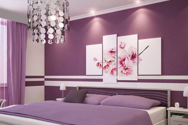 Beautiful Purple Jeff Lewis Designs For Bedroom Ideas