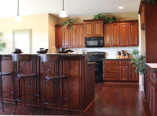 Contemporary Colors With Maple Kitchen Kitchen
