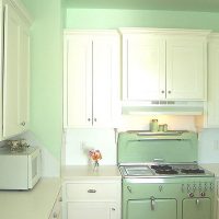 Kitchen Cool White Paint Cabinets Contemporary-Kitchen-White-Paint
