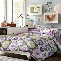 Teen Room Thumbnail size Floral Purple Room Decorating For Teenage Girls